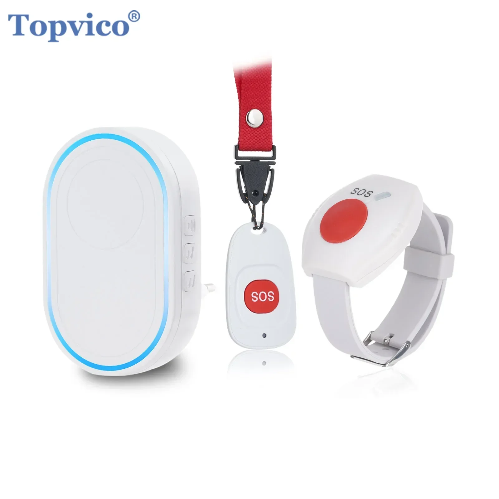 Home Security Upgrades - Topvico Wireless Caregiver Pager SOS Emergency
