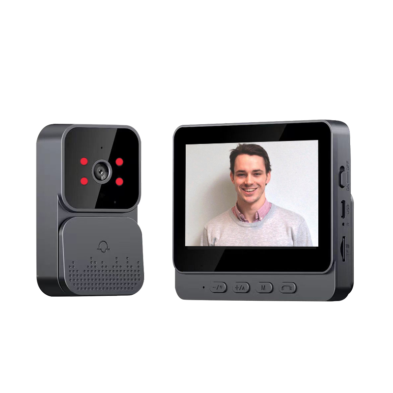 Peephole Camera Viewer - Wirless 2MP 1080P Battery Power Doorbell