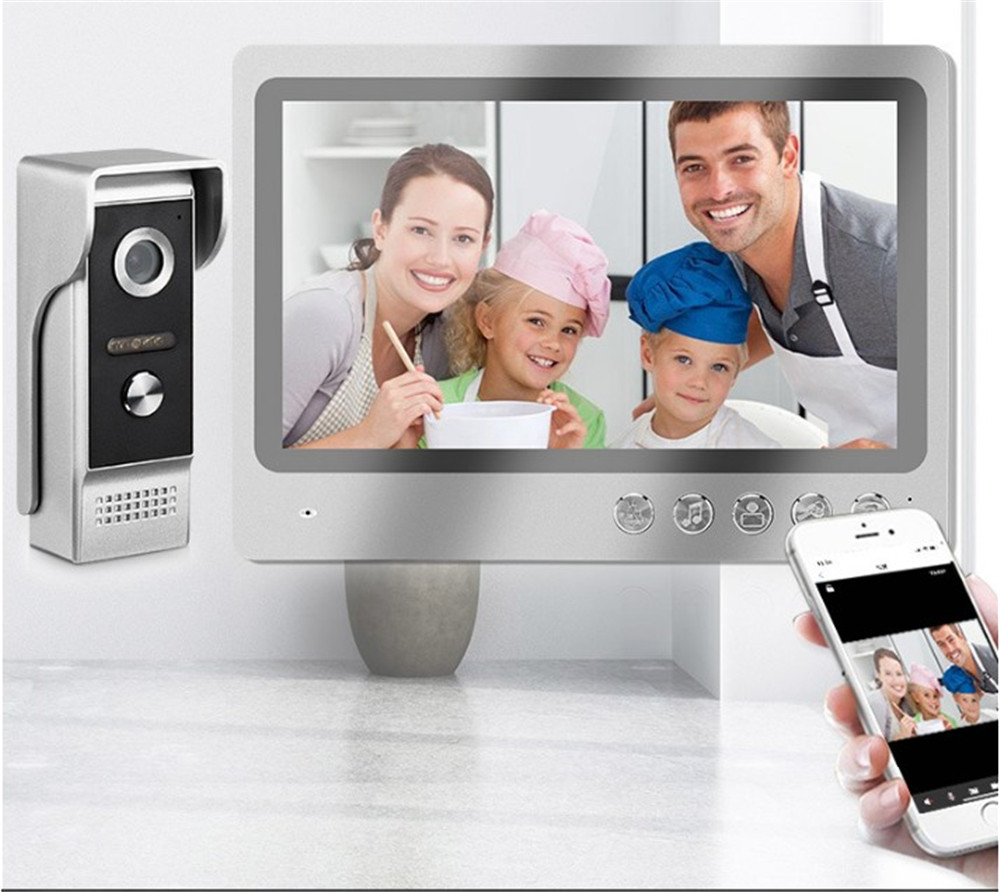 Peephole Camera Viewer - 9Inch HD Screen Tuya APP Wired
