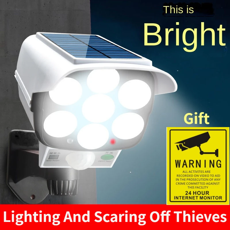 Home Security Upgrades - Outdoor Solar Light Motion Sensor Security