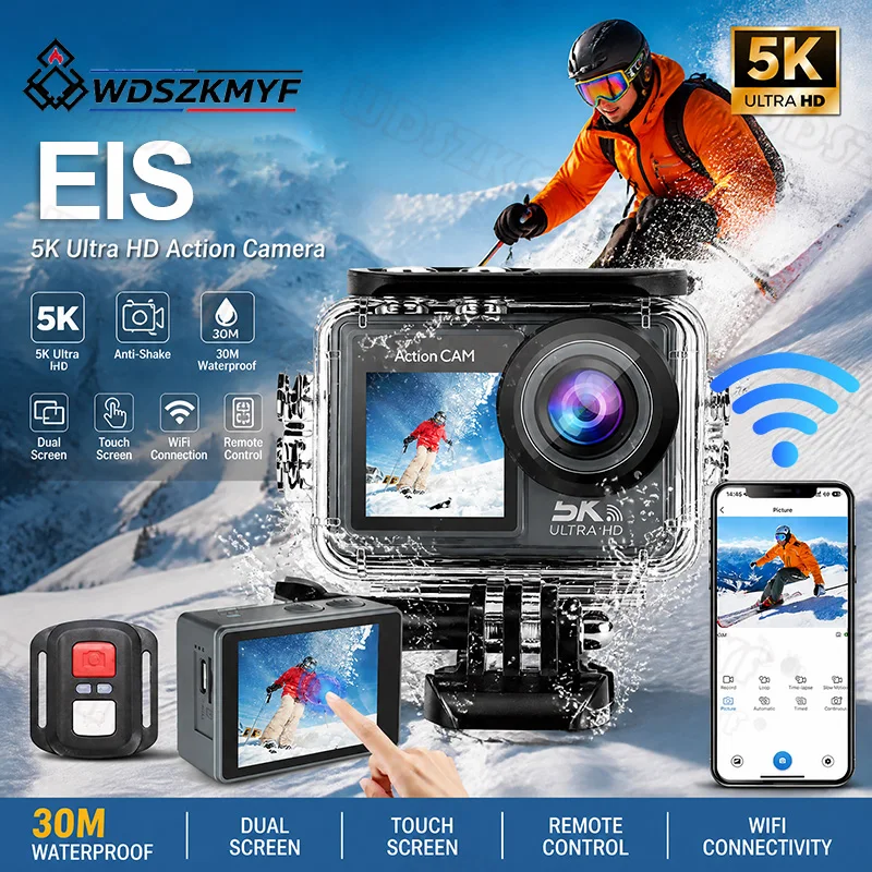 Ip Camera Outdoor 4K - 5K/4K Ultra HD Action Camera Anti-shake