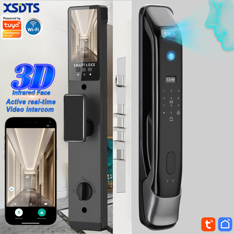 Peephole Camera Viewer - 3D Real-time Intercom Face Recognition Digital