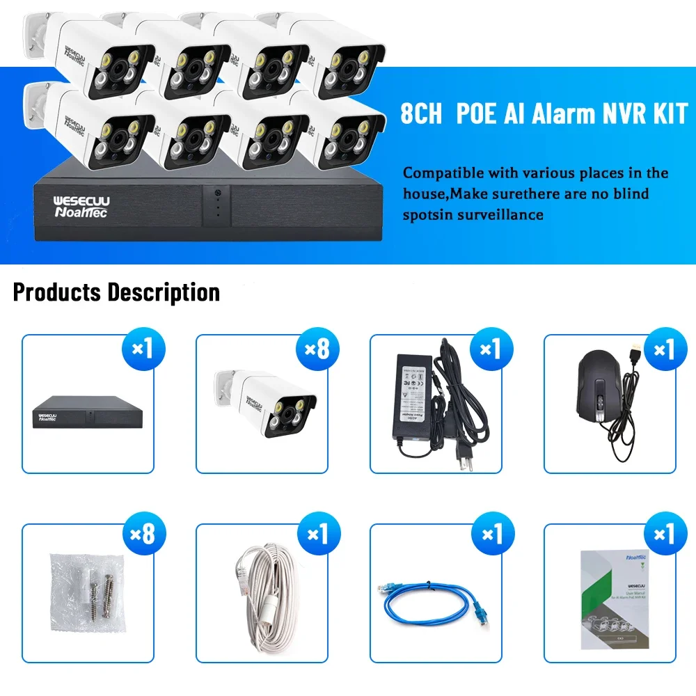 Ip Camera Outdoor 4K - Manufacturer 5mp 4k 8mp 4 8