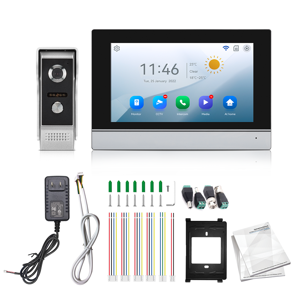 Home Security Adt - 7Inch IPS Screen 2MP Tuya Remote