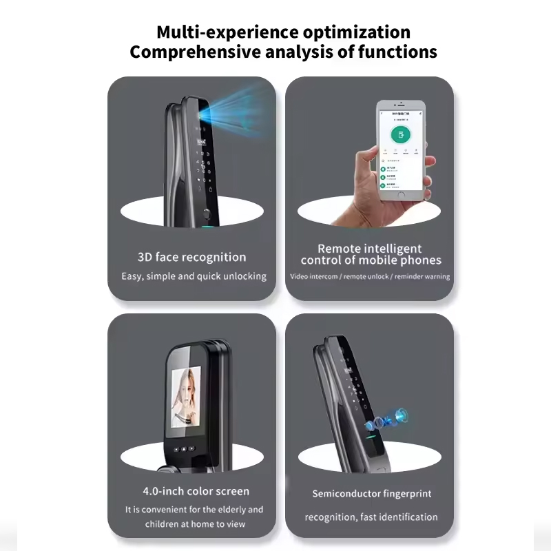 HX5 Smart Door Lock 3D Face Re - Home Security Camera recension och pris
