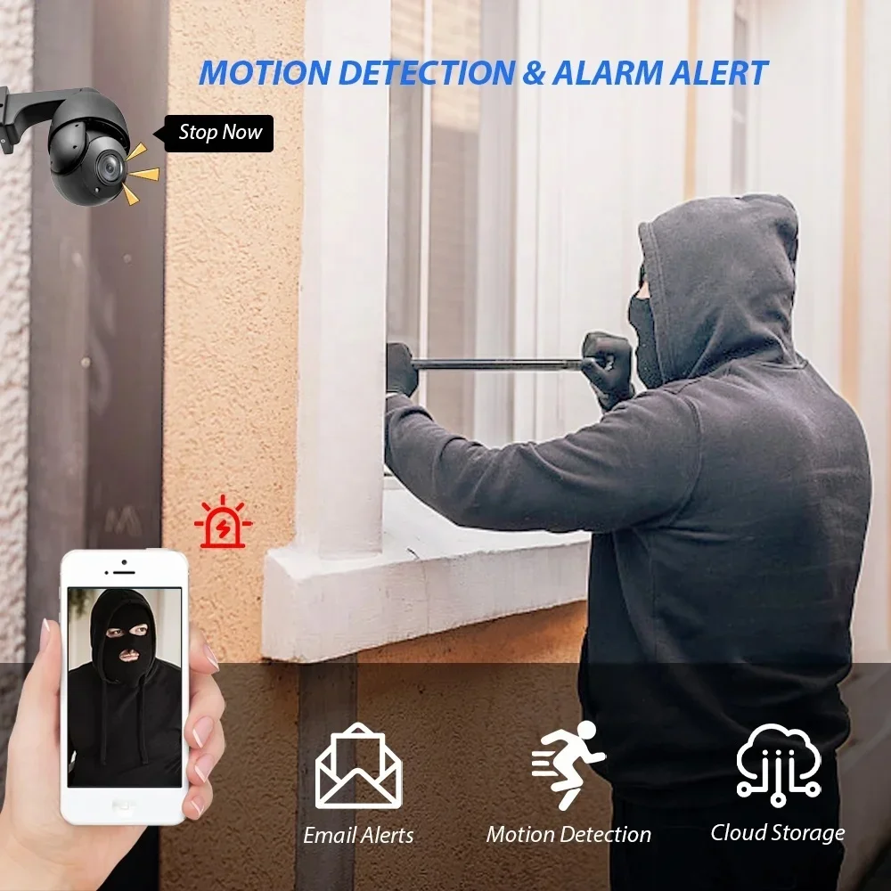 BOAVISION 4K Camera PTZ Dome 8 - Ip Camera Outdoor 4K recension och pris