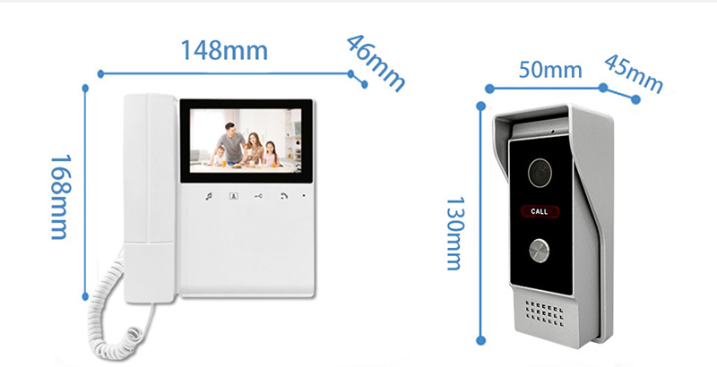 4.3Inch  TFT Monitor  4 Wired  - Peephole Camera Viewer recension och pris