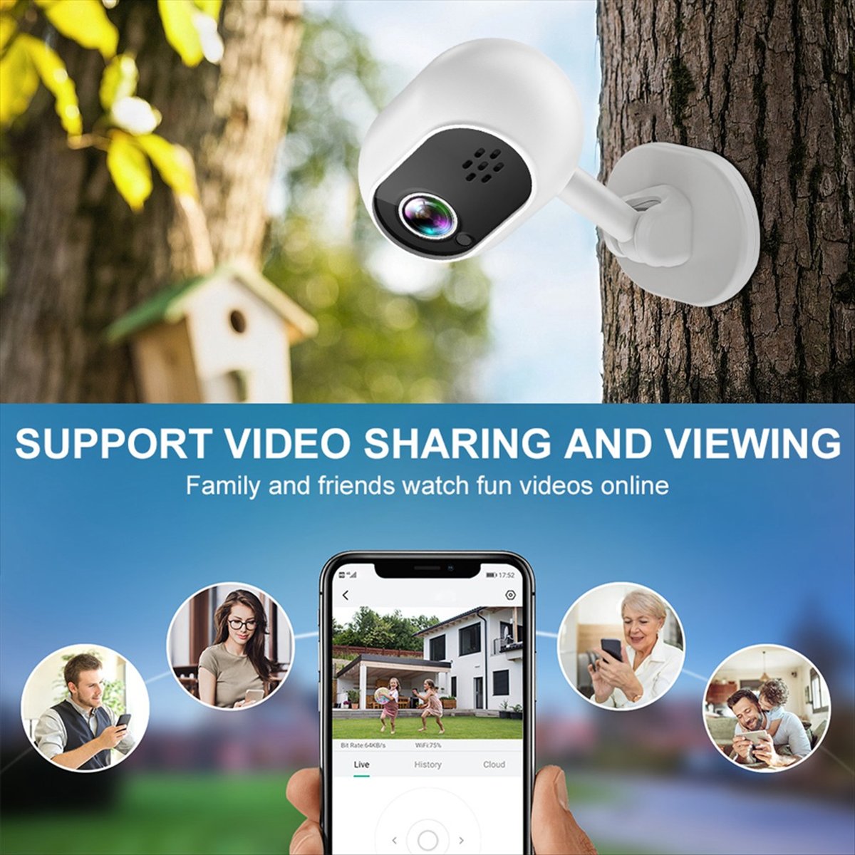 A4 1080P Smart Mini Wifi IP Ca - Home Security Indoor Cameras recension och pris