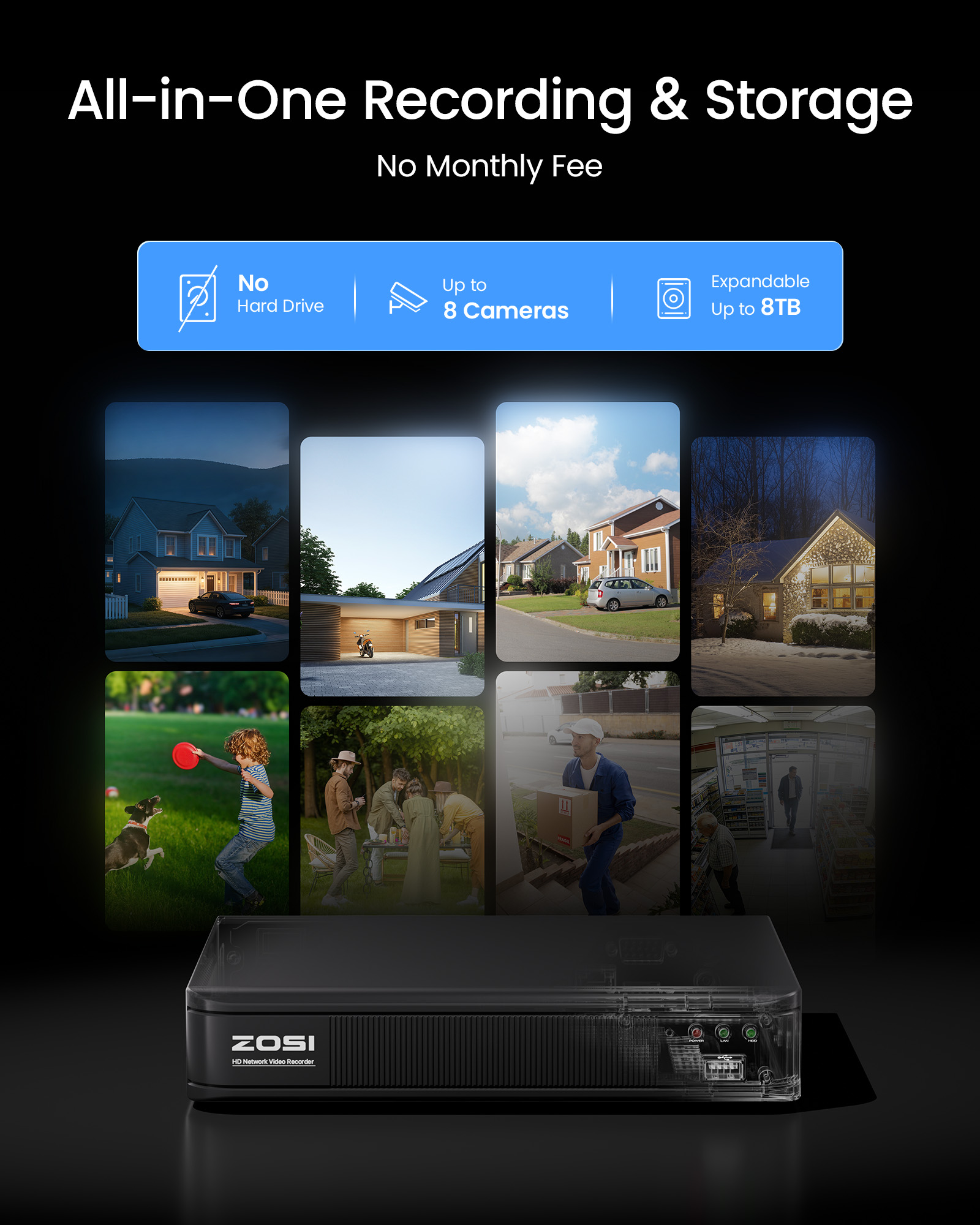 ZOSI 3K Lite Wired CCTV Securi - Home Security Adt recension och pris