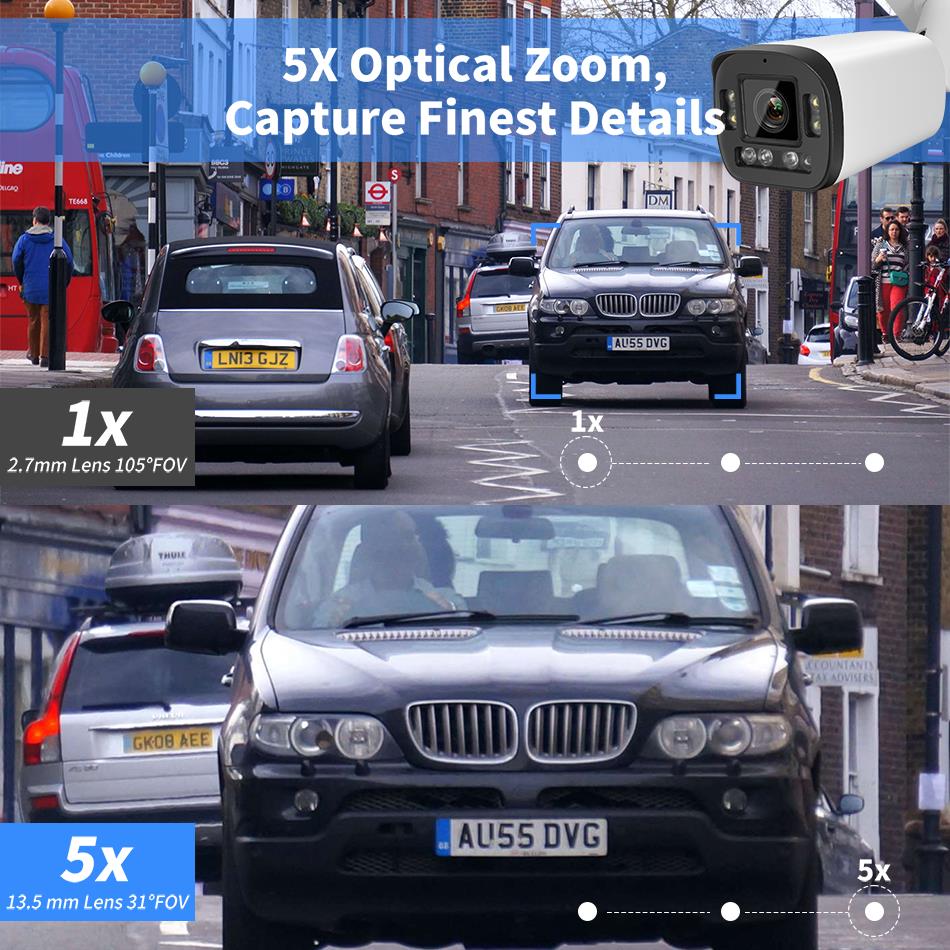 VIKYLIN 8MP 5X Zoom Bullet IP  - Home Security Hikvision recension och pris