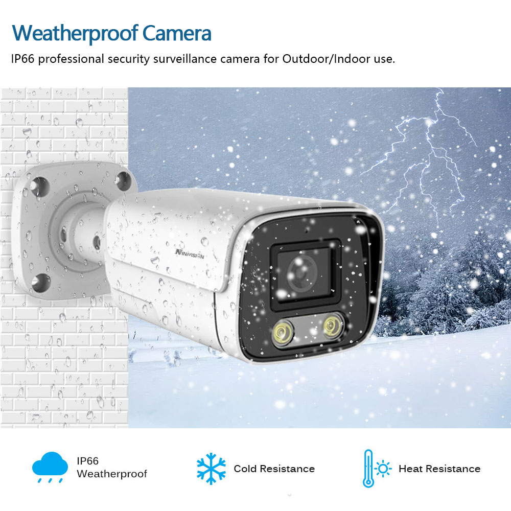10CH 8MP HD Video Surveillance - Ip Camera Outdoor 4K recension och pris