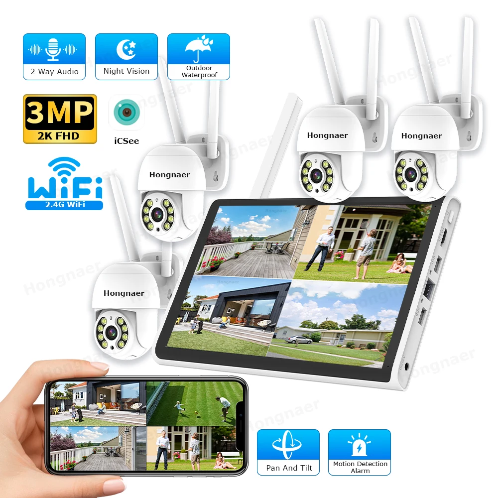 2026 Hongnaer 3MP 4 Channel Wi - Home Security Camera recension och pris