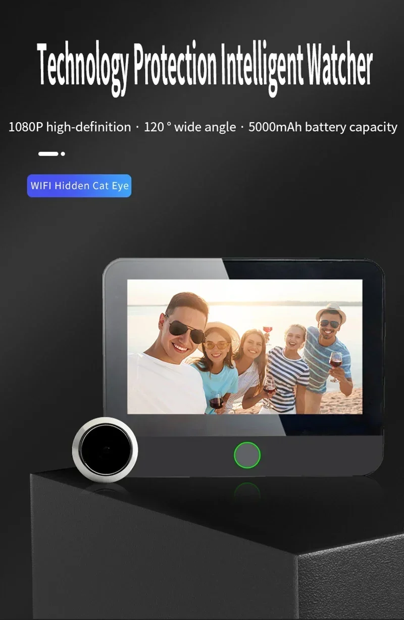 New WiFi Smart Door Bell Eye 1 - Peephole Camera Viewer recension och pris