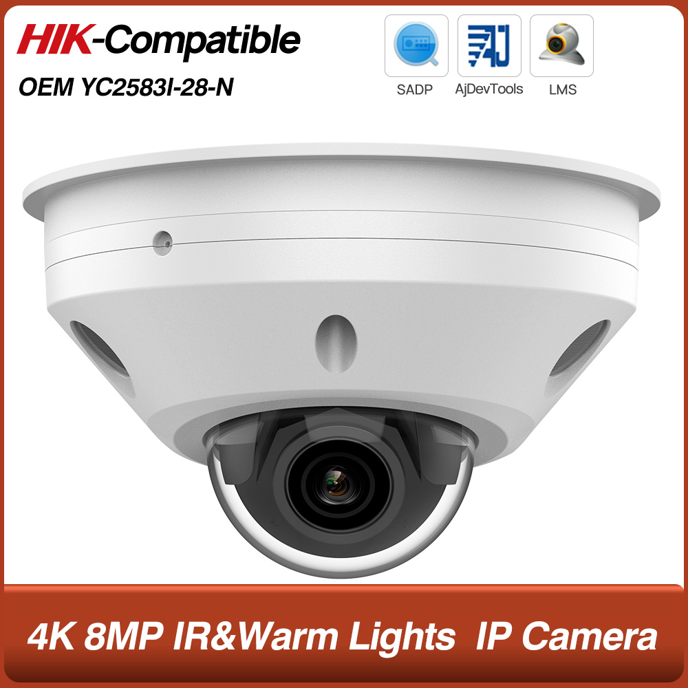 4K 8MP POE IR&Warm Lights fish - Home Security Hikvision recension och pris