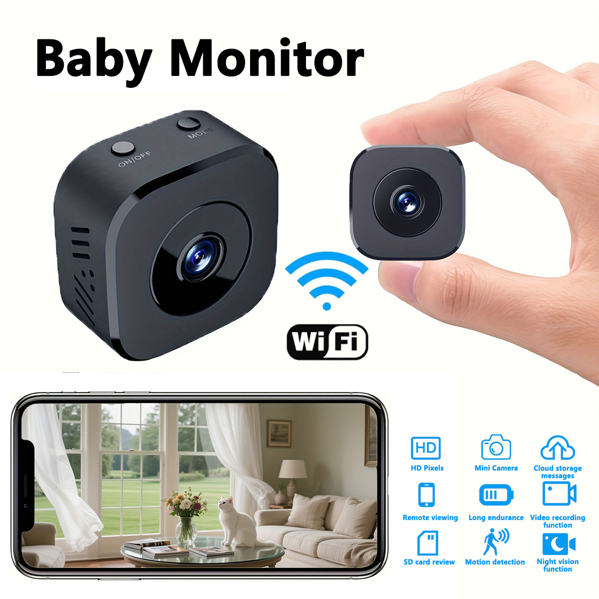 1080P HD Mini WiFi Camera Indo - Home Security Camera recension och pris