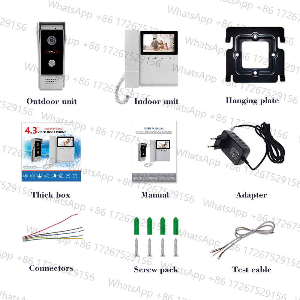 4.3Inch TFT Monitor  4 Wired V - Peephole Camera Viewer recension och pris