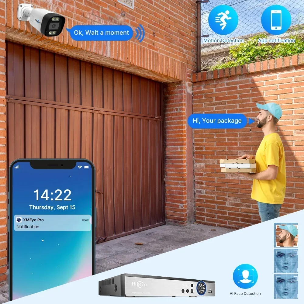 Hiseeu 4K 8channel 8mp Outdoor - Ip Camera Outdoor 4K recension och pris