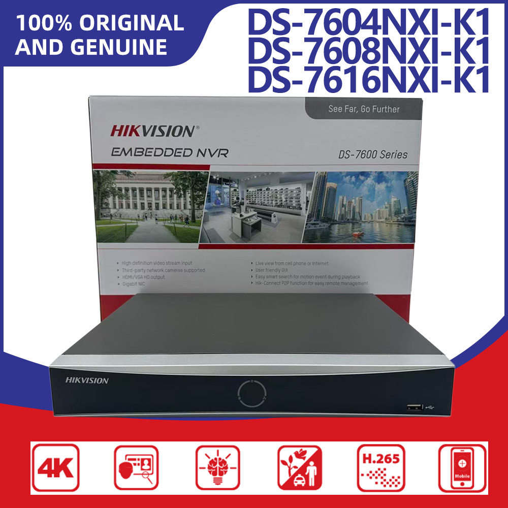 Hikvision DS-7604NXI-K1 DS-760 - Home Security Hikvision recension och pris