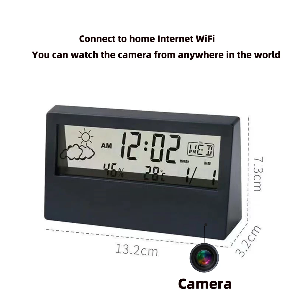 4K WiFi Clock Camera with Moti - Home Security Recorder recension och pris