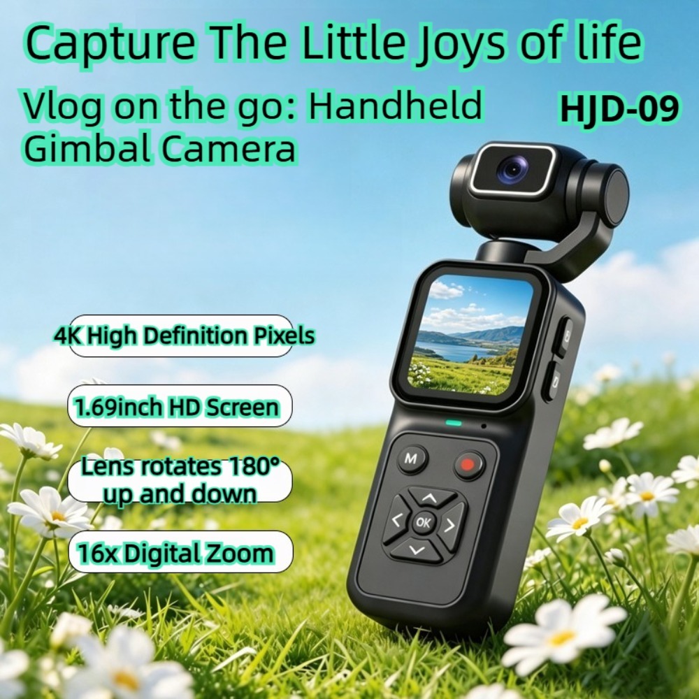 HJD-09 4K Vlogging Camera 180° - Ip Camera Outdoor 4K recension och pris